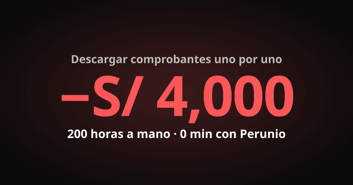 Descargar comprobantes uno por uno puede costarte más de S/ 4,000: los números reales