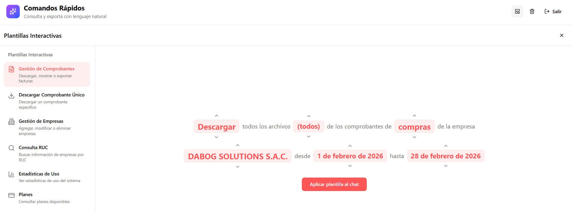 Paso 3: Resultados del comando
